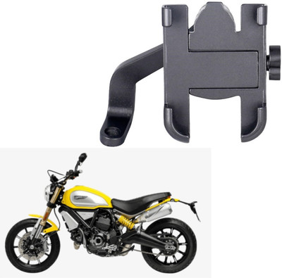 ASRYD 360 Degree Rotating Mirror X29 Universal Bike Mount Holder Version 2 Metal Body Bike Mobile Holder(Black)