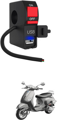 LOVMOTO Universal LED Fog Lights Switch with USB Charging 175 1 A Bike Mobile Charger