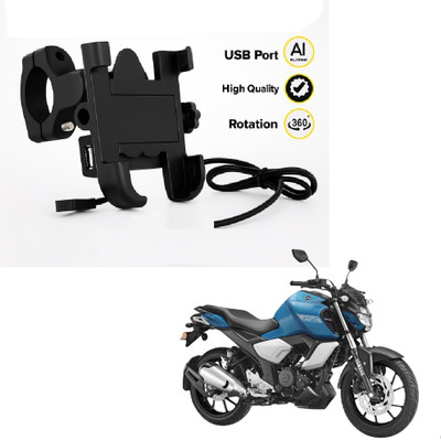 JMA TRADING Universal Bike Mobile Holder with USB Charging Port for All Smartphones. Bike Mobile Holder(Black)