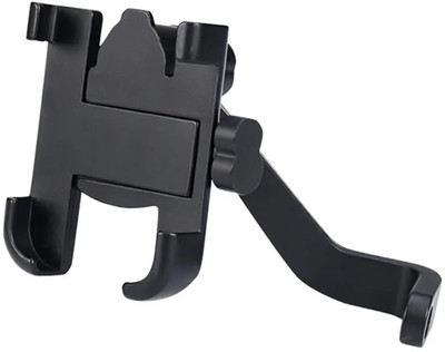 Vinayakam Universal Bike Mount Phone Holder Aluminum Body 360° Rotating Handlebar Bike Mobile Holder(Black)