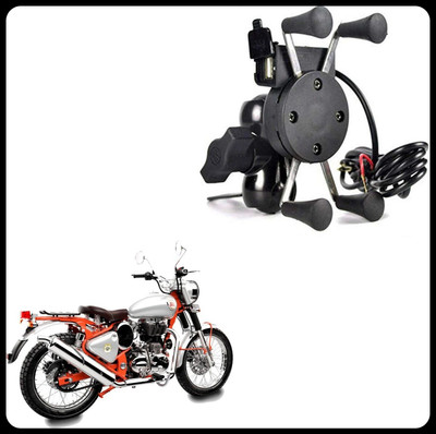 GAURIENTERPRIES SPIDER DESIGN X GRIP MOBILE HOLDER-045 Bike Mobile Holder(Black)