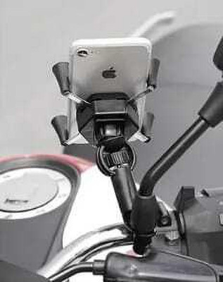 TECHGEAR Good Quality X Grip 360 Degree Adjustable Universal Bike Mobile Phone Holder Mobile Holder