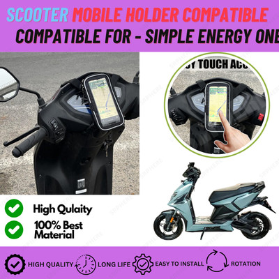 SRPHERE Universal Mobile Holder / Pouch-Bag for Scooters Scooty Bike Mobile Holder(Black)