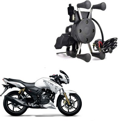 Rajcellpoint SPIDER DESIGN X GRIP MOBILE HOLDER-075 Bike Mobile Holder(Black)