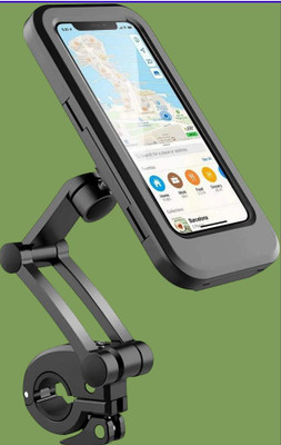 Galaxyway Bike Phone Mount Waterproof Phone Holder 360 Rotation_n3 Bike Mobile Holder(Black)