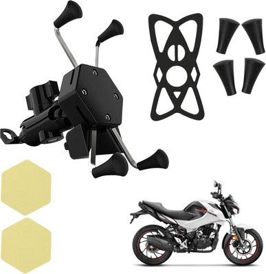 ASRYD X-Grip Bike Mobile Charger & Phone Holder (5V-2A Black) -Hero Xtreme Bike Mobile Holder(Black)