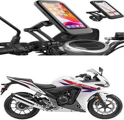 MS Wholesellar Shockproof Waterproof Bike Mobile Stand Secure Grip Anti-... Bike Mobile Holder(Black)