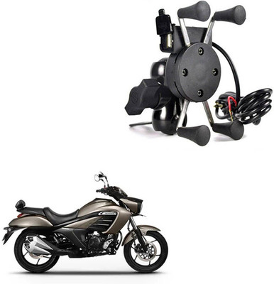 Rajcellpoint SPIDER DESIGN X GRIP MOBILE HOLDER-068 Bike Mobile Holder(Black)