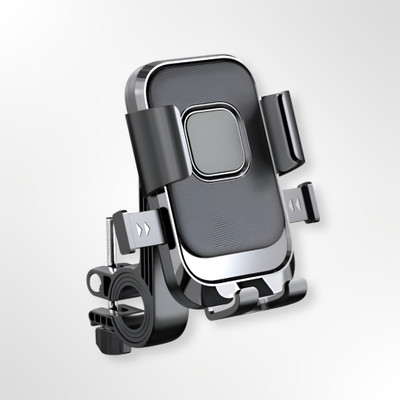 TRUWEL Upgraded XY-088 | One-Click Lock, Anti-Shake Grip & 360° Rotation Universal Bike Mobile Holder(Black)