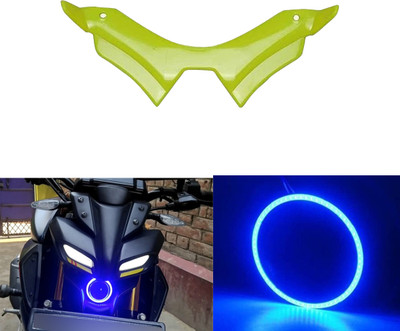 waytwogmart Yama-ha MT15 green winglet with blue ring light Projector Lens