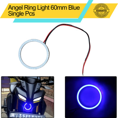 ENEMYT RG7 SINGLE PC UNIVERSAL CAR BIKE 60MM BLUE RING LIGHT Projector Lens