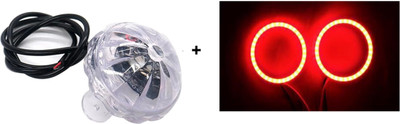 VermsBikers RS 200 White LED Ring Light red+star light (Multicolour)for all bikes and scooty Projector Lens VermsBikers RS 200 White LED Ring Light red+star light (Multicolour)for all bikes and scooty Projector Lens