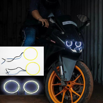 SRPHERE KTM RC 125/200/390 Angel Eyes Ring Light for Headlight (White) Projector Lens