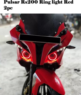 VermsBikers pulsar rs200 ring light 60mm 2pc red Projector Lens
