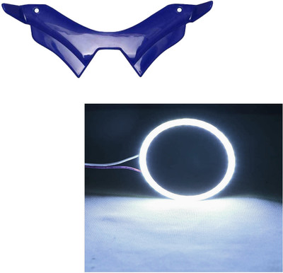 waytwogmart R15/MT-15 Led Angel Eyes Headlight White Ring Warning Lamp with Mt winglet Blue Projector Lens