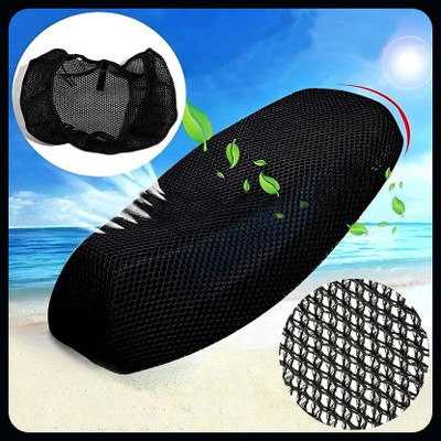 anmol enterprises 4XL_196_Free Size 3D Bike/Scooty Breathable Mesh Net Bike-new Single Bike Seat Cover For Hero Pleasure Plus