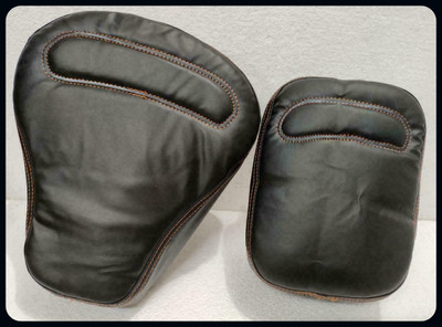 Kohli Bullet Accessorie KBA-Black Front & Rear Split Bike Seat Cover For Royal Enfield Classic 500, Classic 350