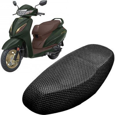 Lakshmina Enterprises QQQQ 3D Free Size Bike/Scooty Seat Cover Very Soft Net Mesh Fabric and Smooth Single Bike Seat Cover For Honda Activa 125
