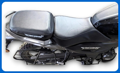 carbox Cover-New63-Seat Cover-BOOOOB-1256 Split Bike Seat Cover For TVS Raider 125