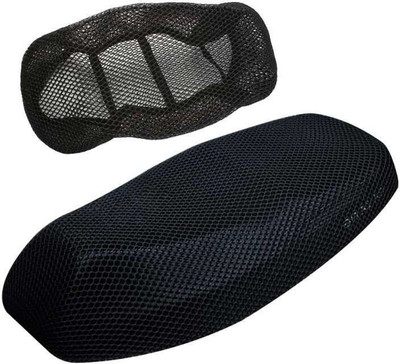 Lakshmina Enterprises 3D Free Size Bike/Scooty/Scooter Seat Cover Breathable Mesh Net Cushion Single Bike Seat Cover For Universal For Bike Activa 4G