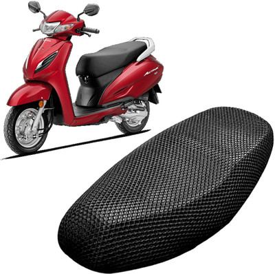 Vtrust O 3D Free Size Bike/Scooty Seat Cover Very Soft Net Mesh Fabric and Smooth Single Bike Seat Cover For Honda Activa 5G