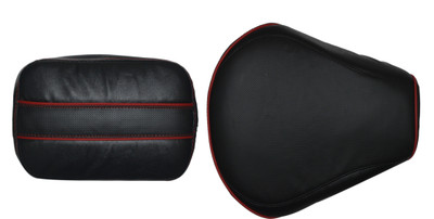 Kohli Bullet Accessorie Stylish Seat Cover With Extra Foaming Black/Red For Royal Enfield Classic Split Bike Seat Cover For Royal Enfield Classic 350, Classic, Classic 500, Classic Chrome, Classic Desert Storm Kohli Bullet Accessorie Stylish Seat Cover With Extra Foaming Black/Red For Royal Enfield Classic Split Bike Seat Cover For Royal Enfield Classic 350, Classic, Classic 500, Classic Chrome, Classic Desert Storm
