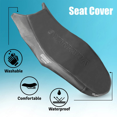 Shopland PU Leather (FZ-V3) Seat Cover Single Bike Seat Cover For Yamaha FZ