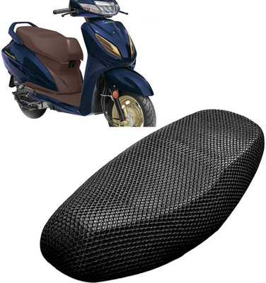 VTRUSRT BB 3D Free Size Bike/Scooty Seat Cover Very Soft Net Mesh Fabric and Smooth Single Bike Seat Cover For Honda Activa 5G