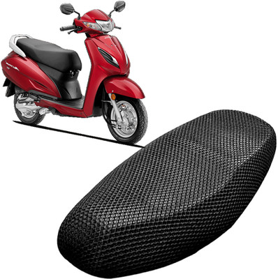 Lakshmina Enterprises QQQQ 3D Free Size Bike/Scooty Seat Cover Very Soft Net Mesh Fabric and Smooth Single Bike Seat Cover For Honda Activa 4G