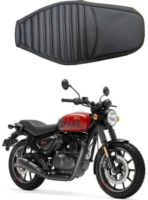 MILACHIN Embossed Seat Cover for Hunter Bike 350 Waterproof (Black) Single Bike Seat Cover For Royal Enfield 350 Twin Spark