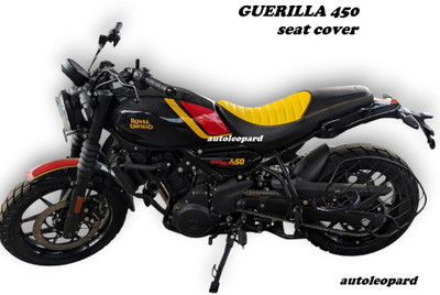 AUTOLEOPARD GUERRILLA 450 PREMIUM QUALITY / RUBBER FOAM Single Bike Seat Cover For Royal Enfield NA