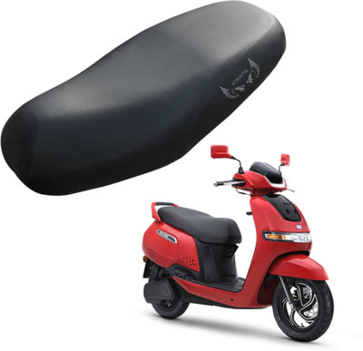 KONAYA IQUBE Seat Cover Protect from Rust and Dust, PU Leather Waterproof Single Bike Seat Cover For TVS NA