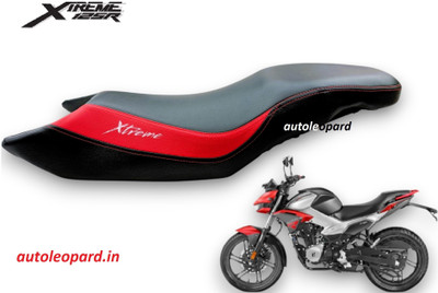 AUTOLEOPARD NEW EXTREME 125 R SINGLE SEAT PREMIUM TOUCH RED BLACK TONE Single Bike Seat Cover For Hero NA
