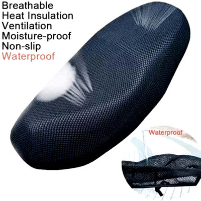 Lakshmina Enterprises 4XL_263_Free Size 3D Bike/Scooty Seat Cover Breathable Mesh Net Bike Seat Cover Single Bike Seat Cover For Hero Maestro Edge 125