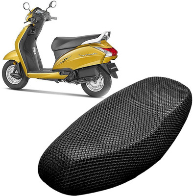carbox VBBBB 3D Free Size Bike/Scooty Seat Cover Very Soft Net Mesh Fabric and Smooth Single Bike Seat Cover For Honda Activa 125