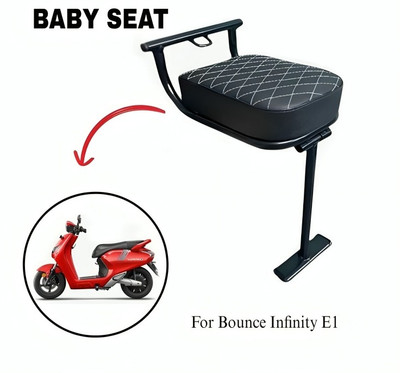 BkAccessories Bounce Infinity EI Universal Baby Seat for Scooters/scooty Designed specifically Single Bike Seat Cover For Universal For Bike Universal For Bike