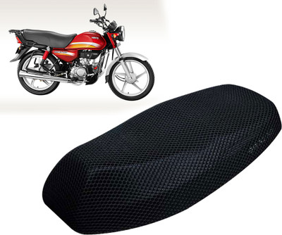 carbox V2XL-007 Free Size 3D Motorcycle/Bike Seat Cover Breathable Mesh Net Cushion Single Bike Seat Cover For Hero HF Dawn