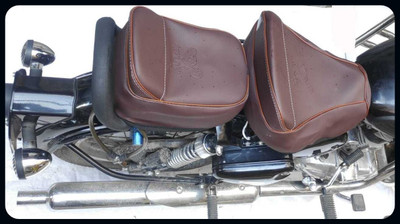 Kohli Bullet Accessorie KBA-Seat Cover Brown With Heavy Foaming For Classic Split Bike Seat Cover For Royal Enfield Classic Chrome, Classic Desert Storm, Classic 350, Classic, Classic 500 Kohli Bullet Accessorie KBA-Seat Cover Brown With Heavy Foaming For Classic Split Bike Seat Cover For Royal Enfield Classic Chrome, Classic Desert Storm, Classic 350, Classic, Classic 500