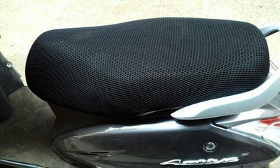 Lakshmina Enterprises 3D Free Size Bike/Scooty/Scooter Seat Cover Breathable Mesh Net Cushion Single Bike Seat Cover For Universal For Bike Access