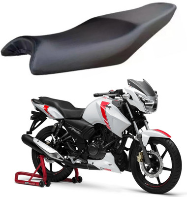 KONAYA Apache RTR 160 2V Seat Cover Protect from Rust and Dust, PU Leather Waterproof Single Bike Seat Cover For TVS Apache RTR 160