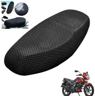 Generox NET Seat Cover For Flame DS 125 Single Bike Seat Cover For TVS Flame DS 125