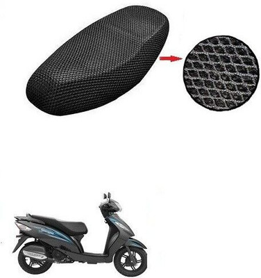 AUTOGLICH New-BLSM-MESH-CVR-A44 Single Bike Seat Cover For TVS Wego
