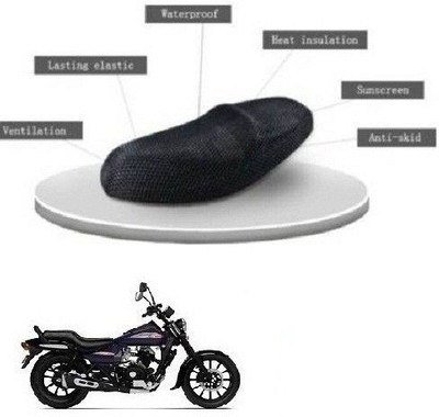AUTOGLICH New-cool-a+-mesh-051 Single Bike Seat Cover For Bajaj Crux