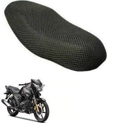 AUTOGLICH New-UNQ-MESH-BSC-A10 Single Bike Seat Cover For TVS Apache RTR 180