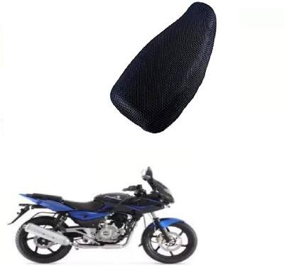 ASESOMECREATION BSJ BLACK SEAT COVER JALI 25 Single Bike Seat Cover For Bajaj Pulsar 180 DTS-i