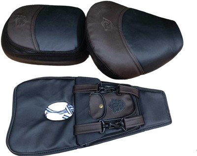 KOHLI BULLET ACCESSORIES Seat Cover With Tank Cover Combo Brown/Black for RE Reborn AFTER 2021 Split Bike Seat Cover For Royal Enfield NA