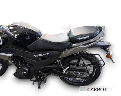 carbox TVS Raider 125 Bike SEAT Cover,Pu Leather,,Water Proof,Black Colour Split Bike Seat Cover For TVS Raider 125