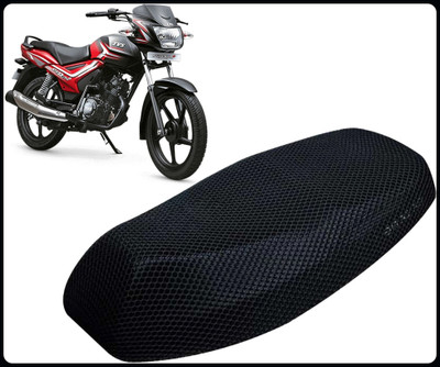 KP8 A-2XL-025 Free Size 3D Motorcycle/Bike Seat Cover Breathable Mesh Net Cushion Single Bike Seat Cover For TVS Star City