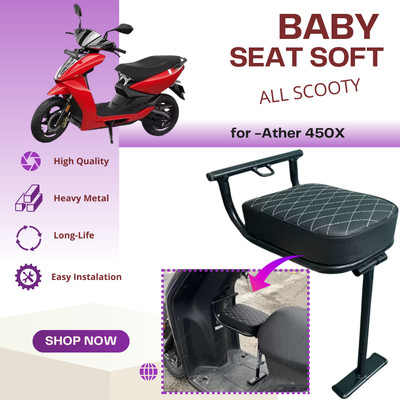 eXarioGadget High Quality Heavy Metal Folding Baby Seat For Ather 450X Single Bike Seat Cover For NA NA