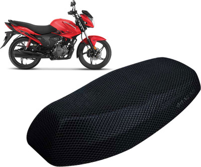 carbox V2XL-006 Free Size 3D Motorcycle/Bike Seat Cover Breathable Mesh Net Cushion Single Bike Seat Cover For Hero HF